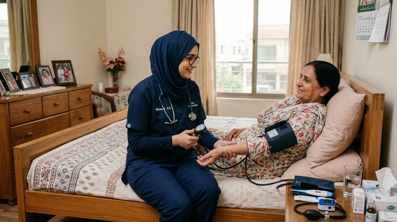 In-home nursing care for recovering patients