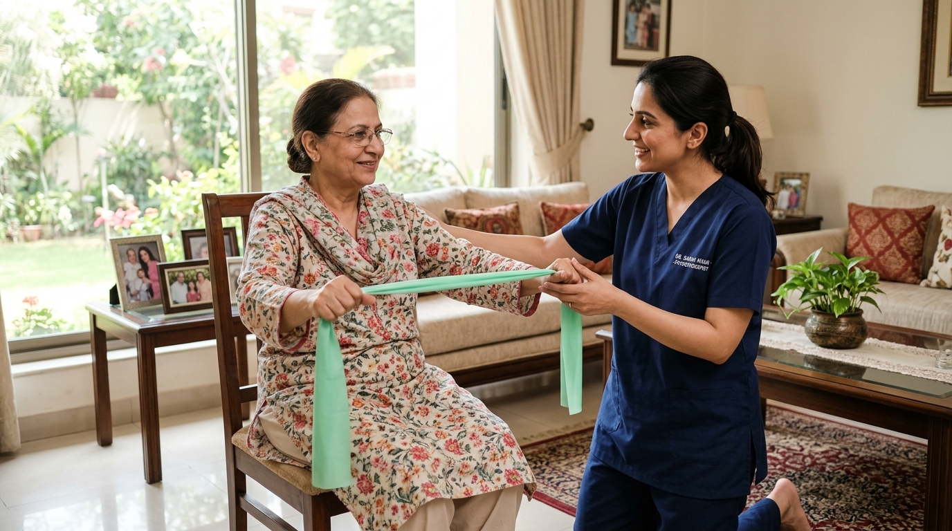 In-home physiotherapy rehabilitation sessions
