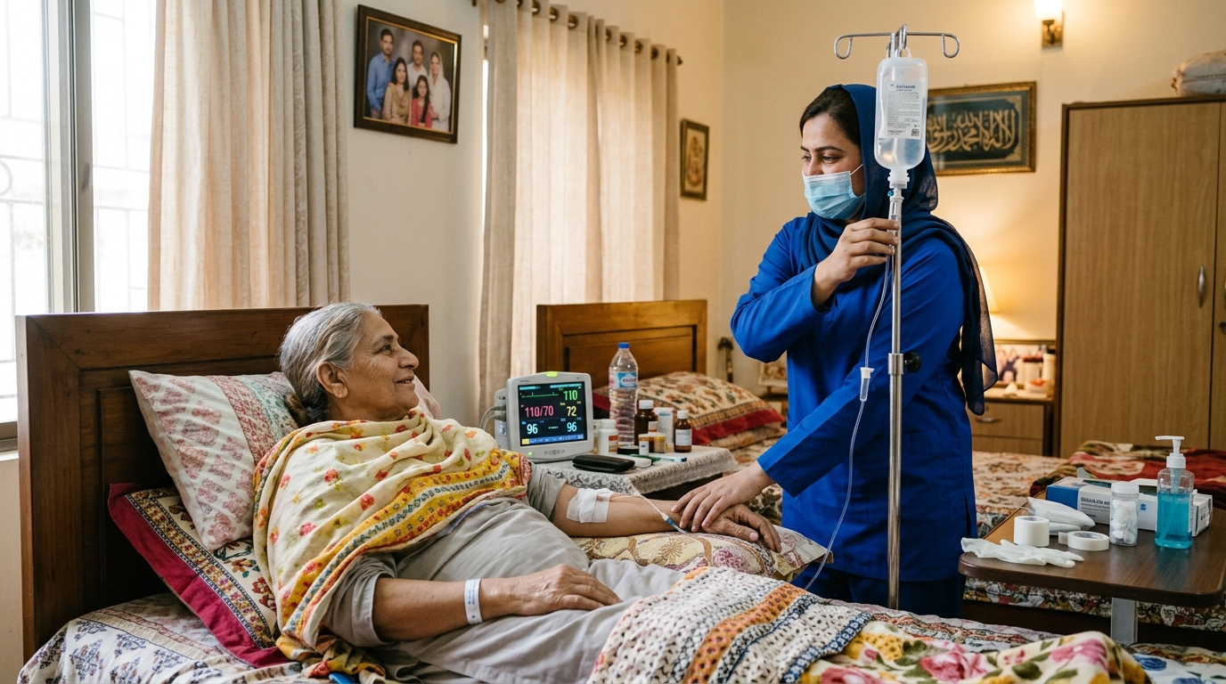 Post-operative recovery nursing at home